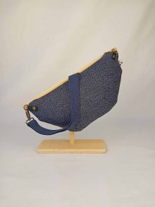 Bihotza Azul Marino Jaspeada