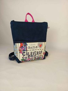 Flamenquita Azul Marino Calaveras